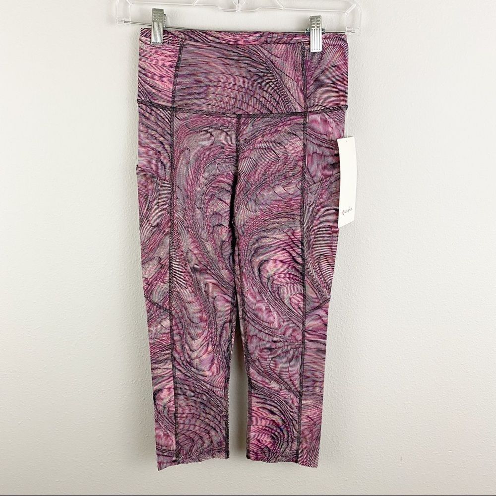 lululemon athletica Pink Patterned Capris